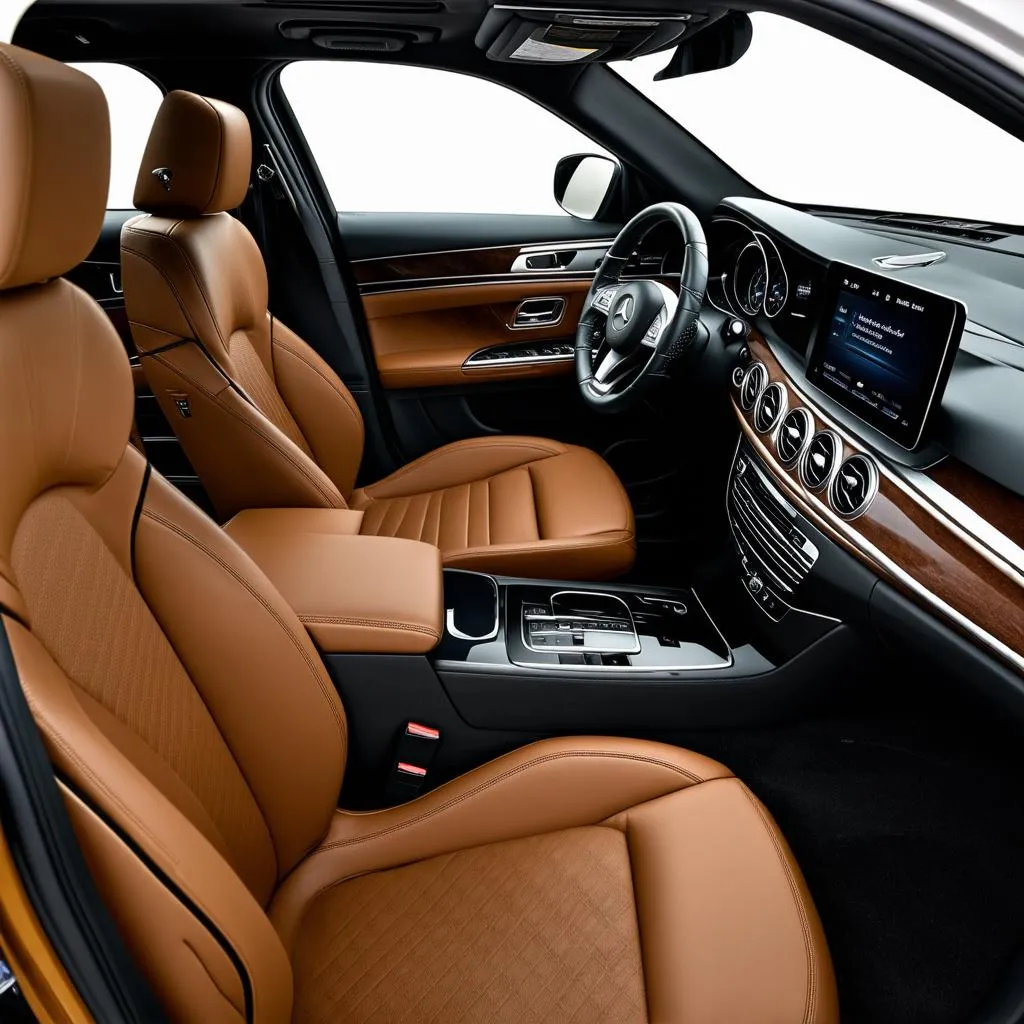 Luxury Interior of a Mercedes-Benz GLS