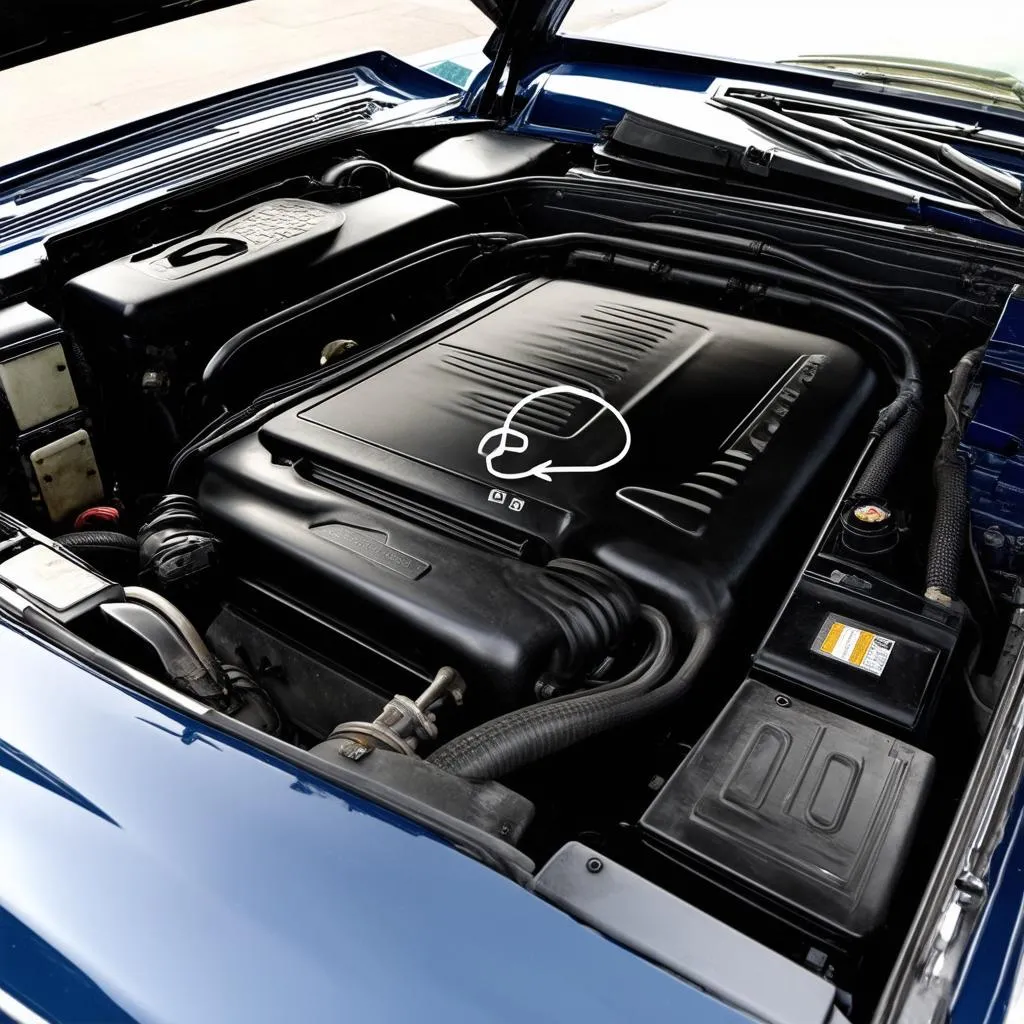 Mercedes SL500 Engine Bay