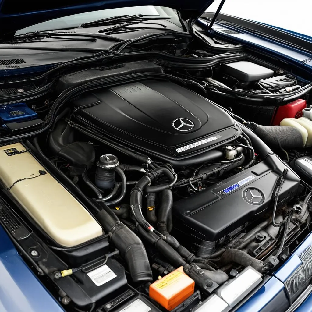 1995 Mercedes-Benz E320 Engine Bay