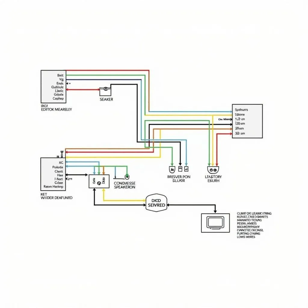 Example of a 2000 Chevrolet Silverado car stereo wiring diagram