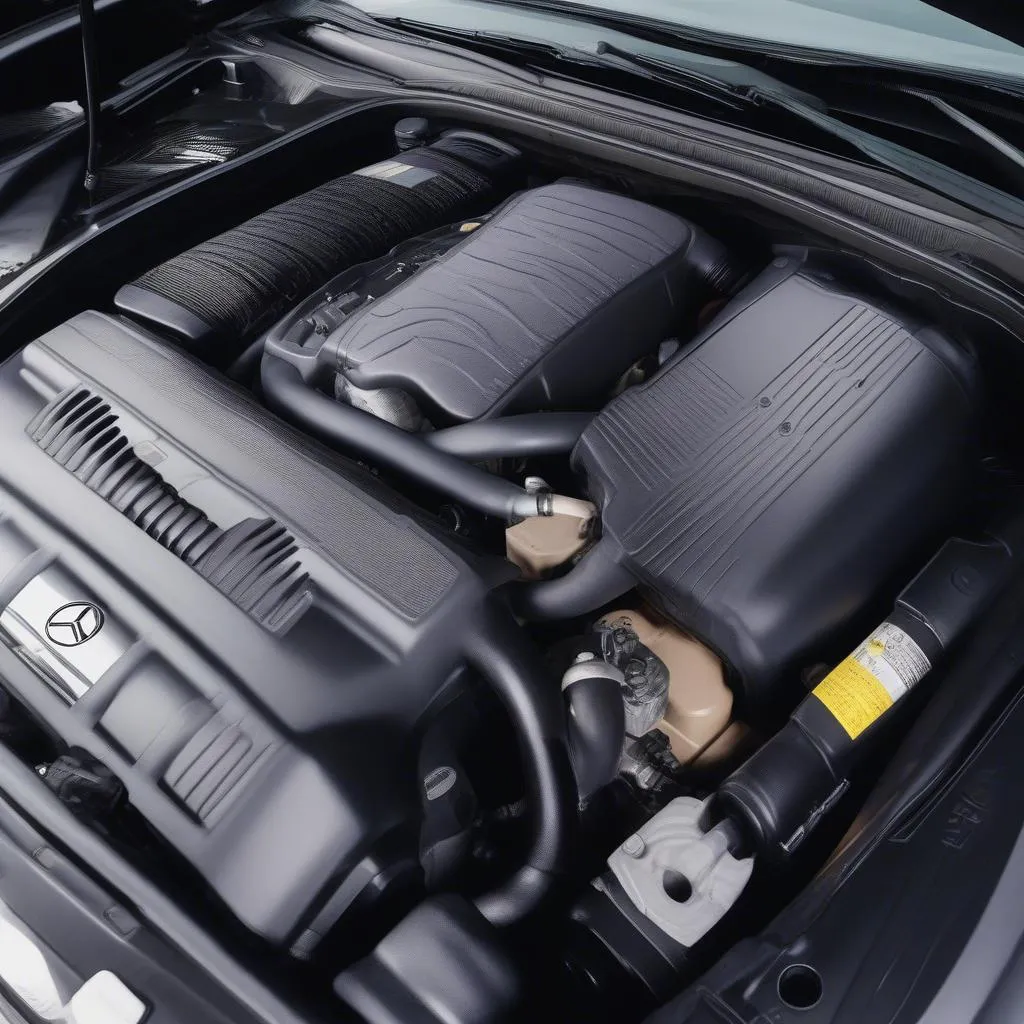 Mercedes S500 Engine Bay