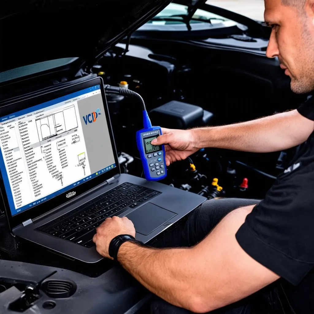 Automotive Technician Using VCDS