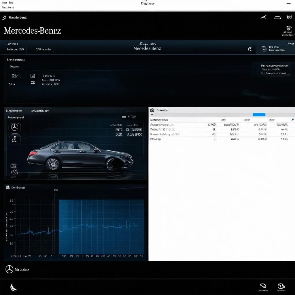 Screenshot of diagnostic software on a computer screen