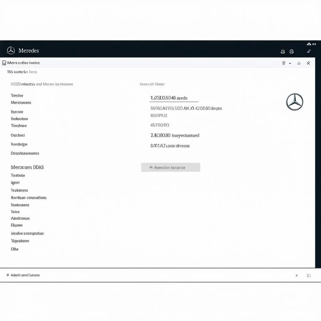 Mercedes DAS Software Interface