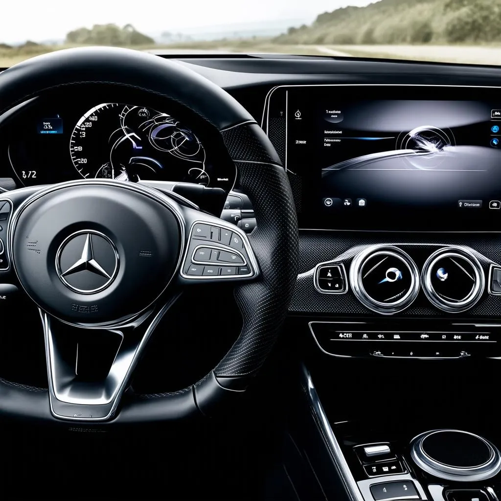 Modern Mercedes Dashboard