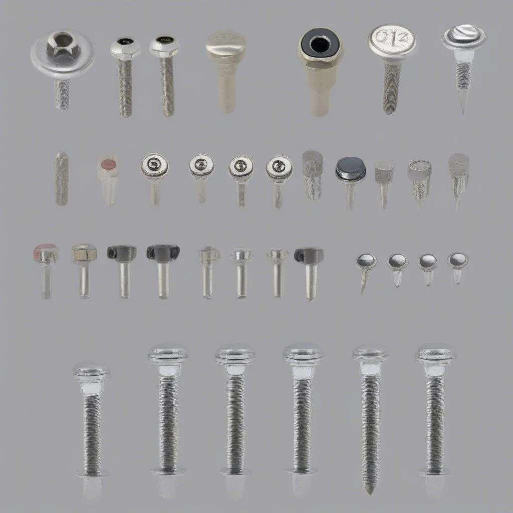 Various Types of Anti-theft License Plate Bolts