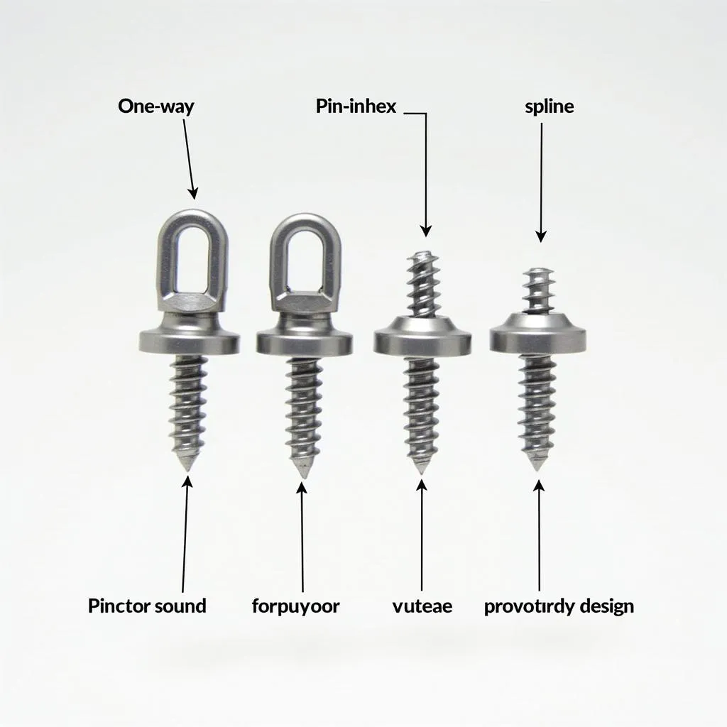 Types of Anti-Theft Screws