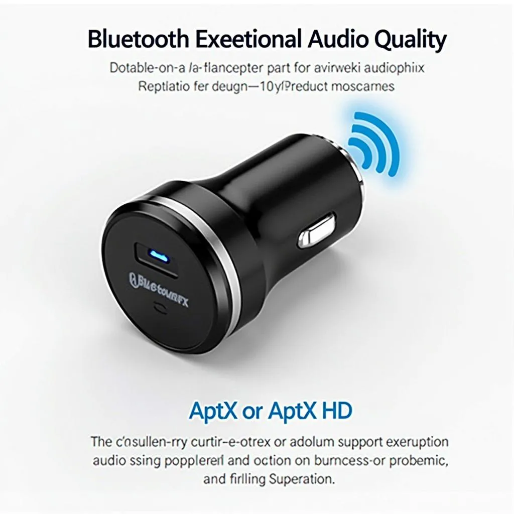 Bluetooth car adapter radio for high-fidelity sound