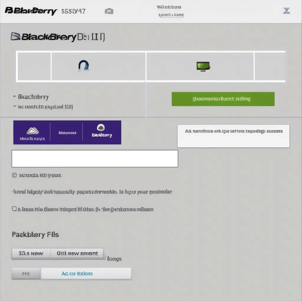 Blackberry ID Login Screen