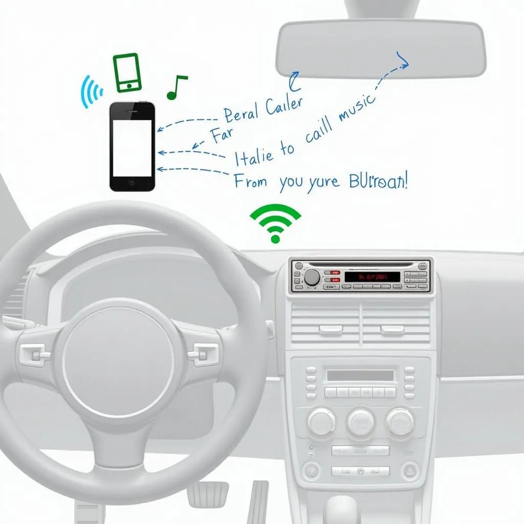 Bluetooth car radio connection diagram