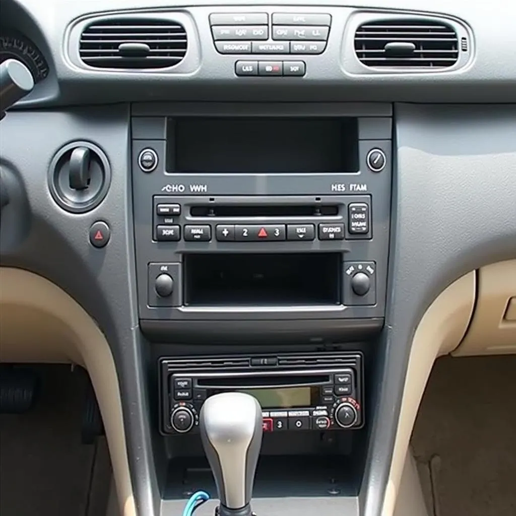 Bluetooth car radio installation in a 2002 Toyota Camry