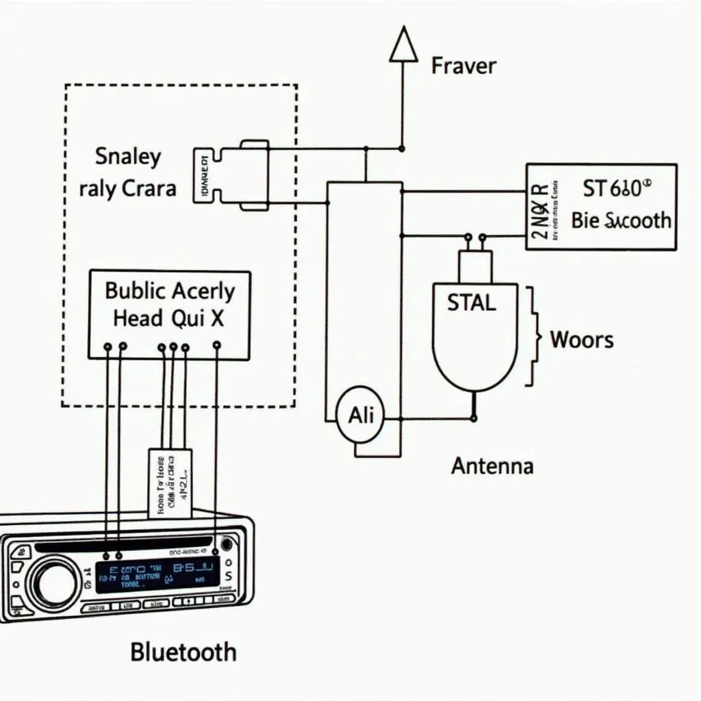 Bluetooth car radio wiring diagram