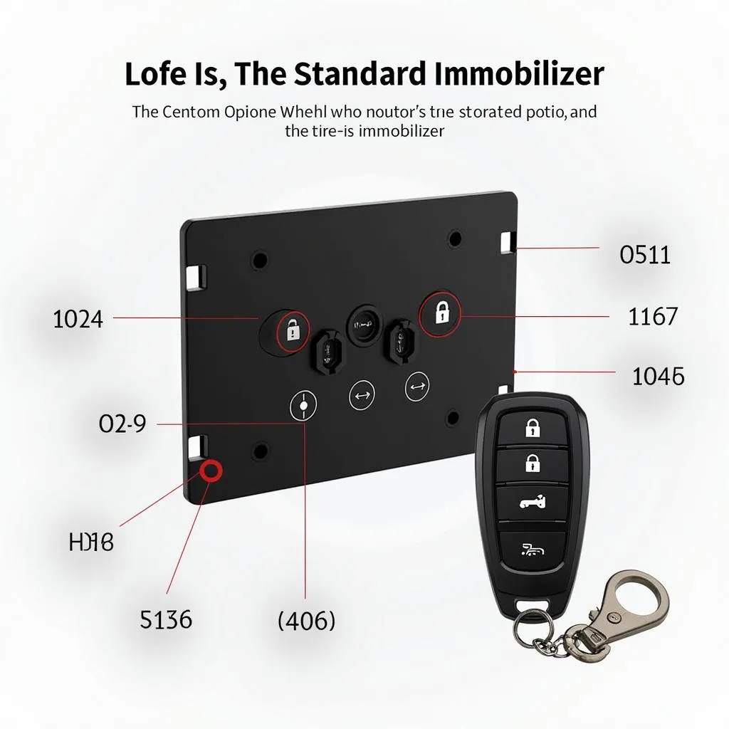 Car alarm system with remote