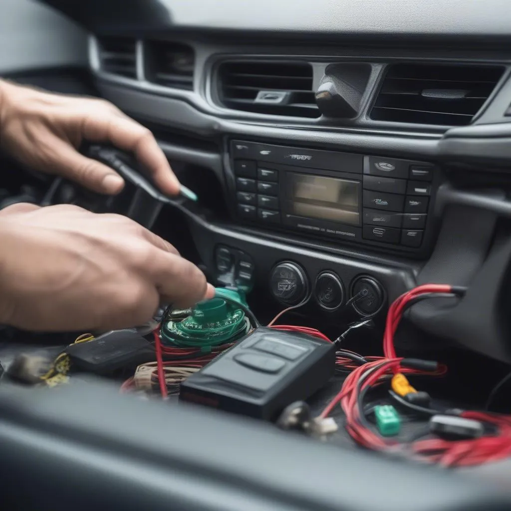 Car Alarm System Installation