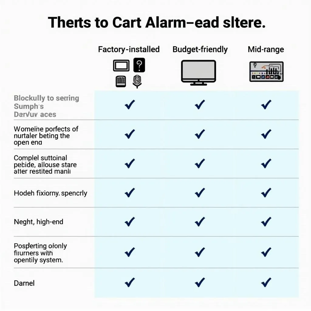 Different types of car alarm systems