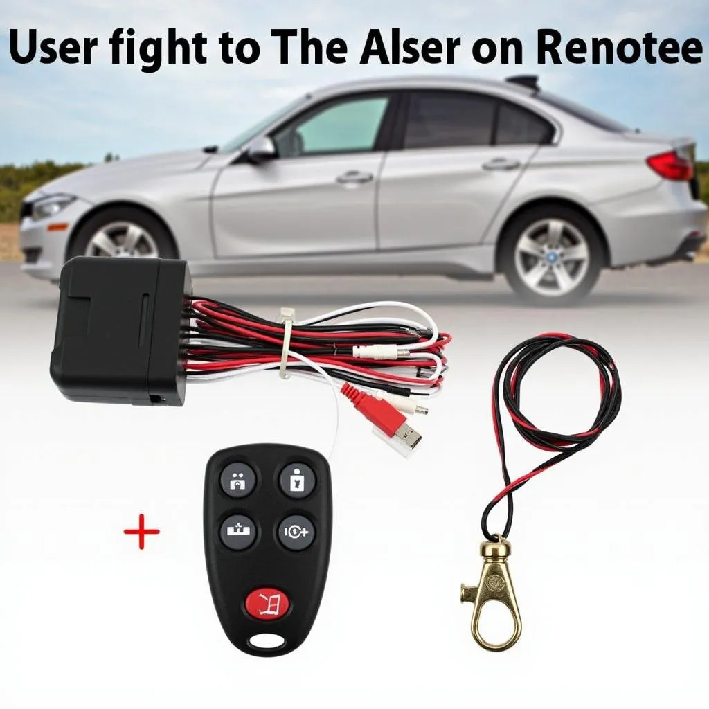 Car alarm system with remote control