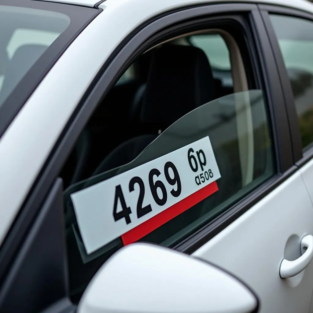 Close-up of Car Anti-theft Strip