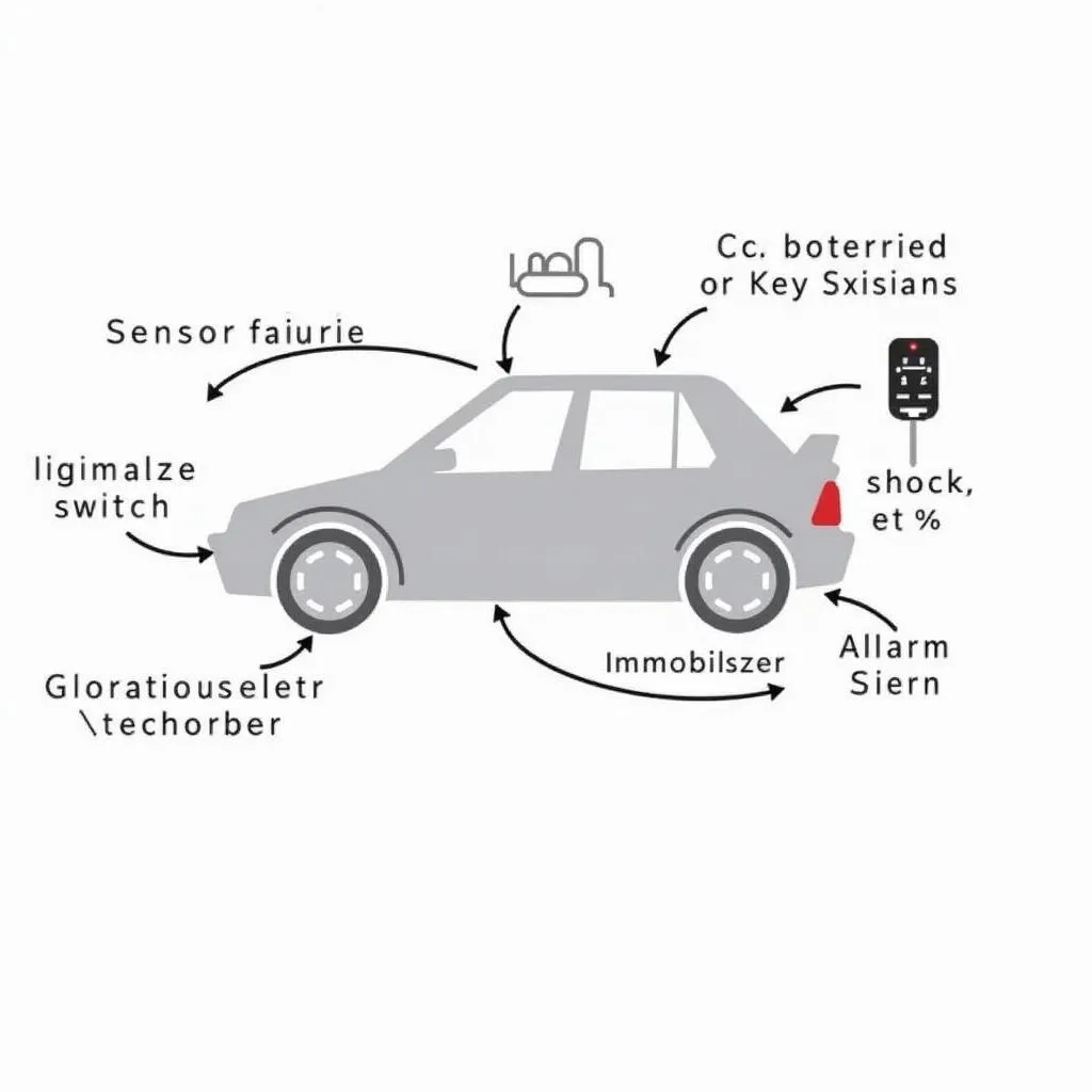 Car Anti-theft System Components