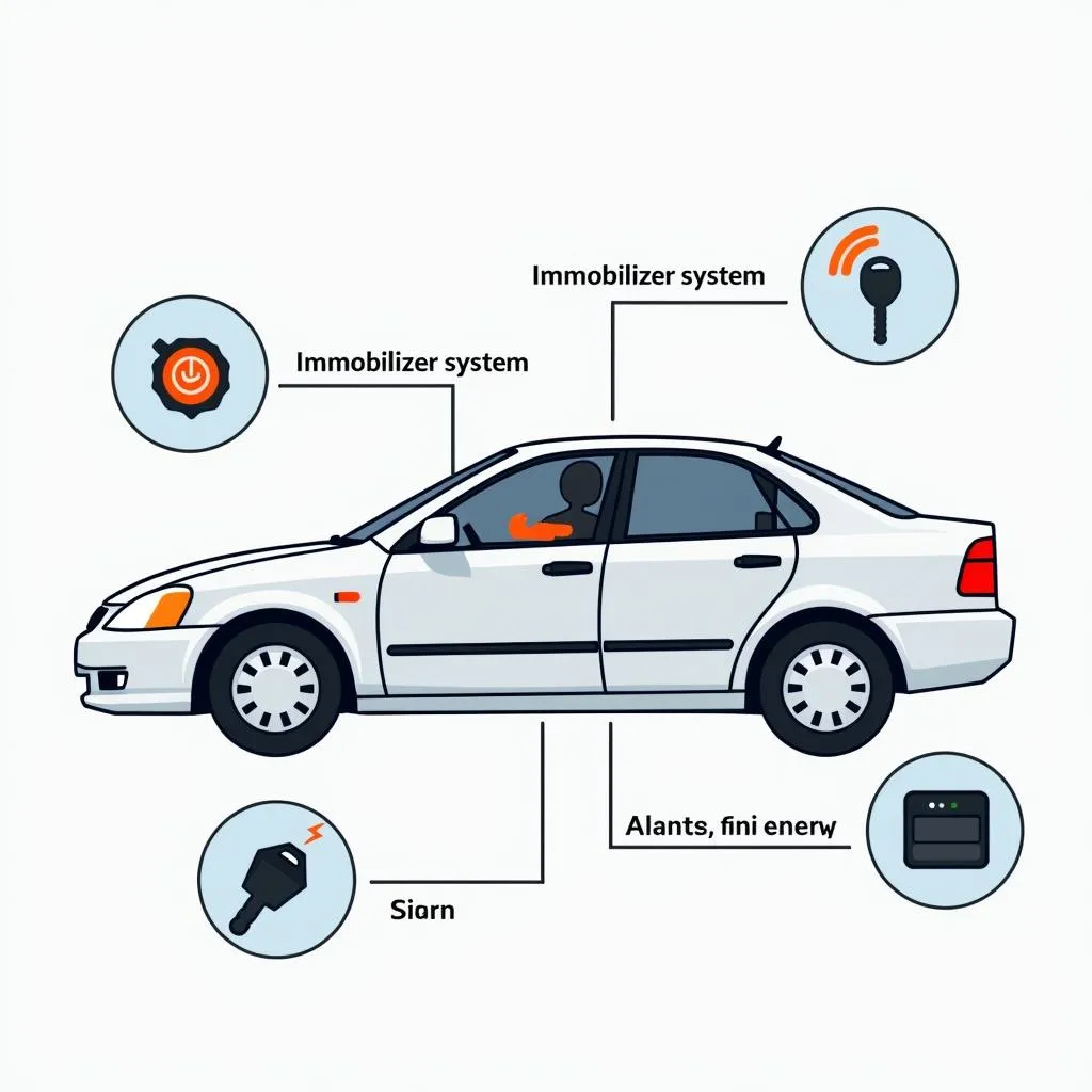 Car Anti-theft System Components