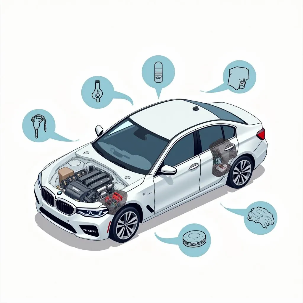 Car Anti-theft System Components