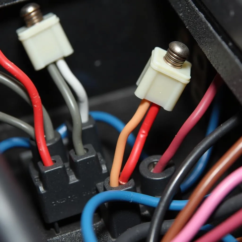 Car audio wiring harness with exposed wires