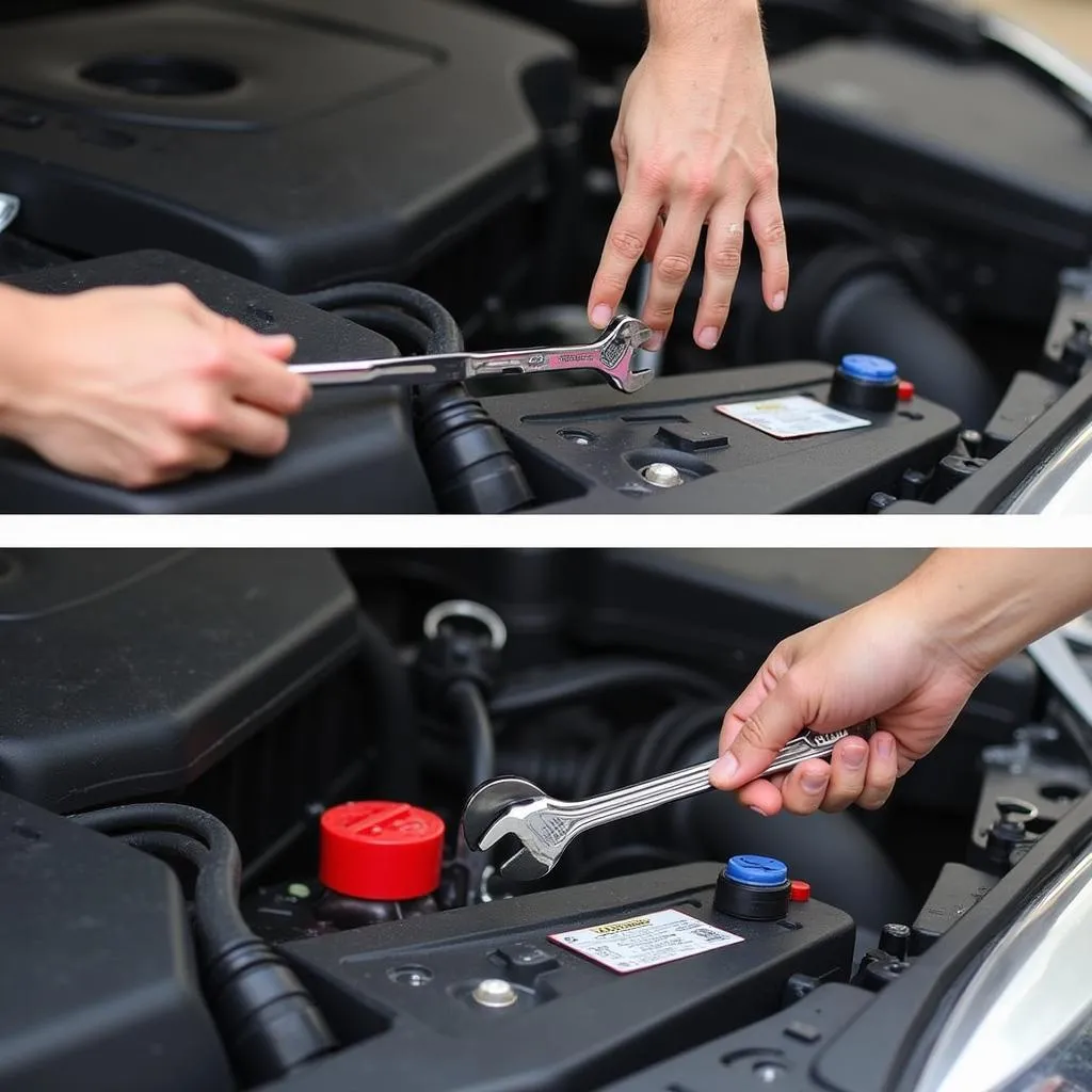 Disconnecting Car Battery Negative Terminal