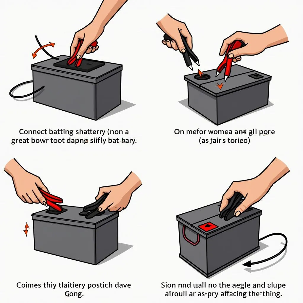 Jumpstarting a car battery