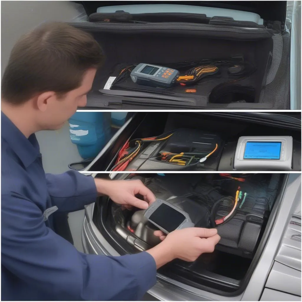 Car Diagnostic Tool in use