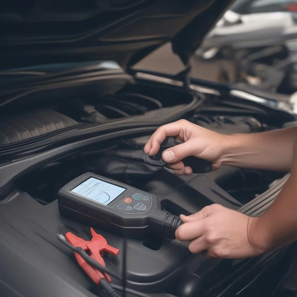 Car Diagnostic Tool Connected to Buick LeSabre