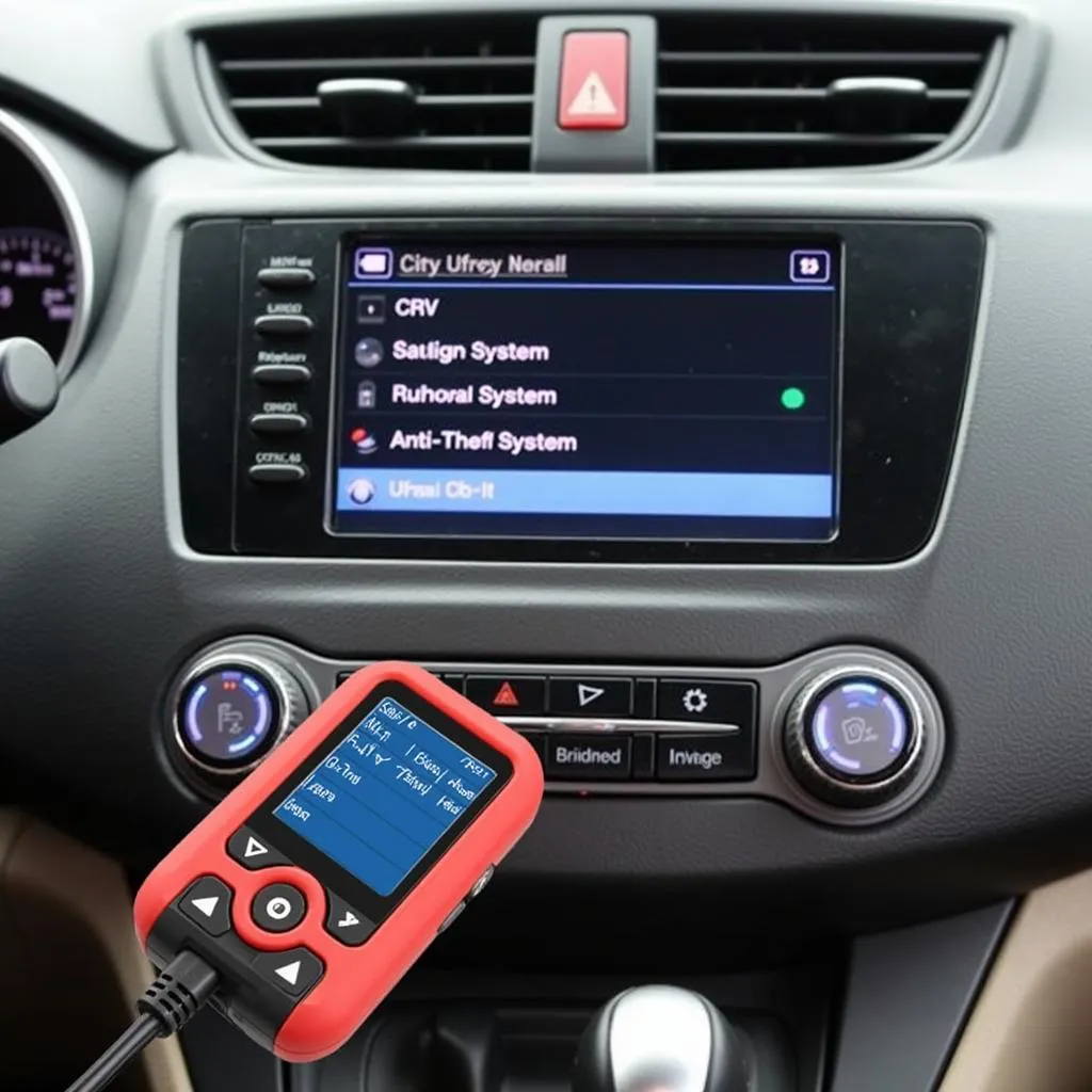 Car Diagnostic Tool in Use