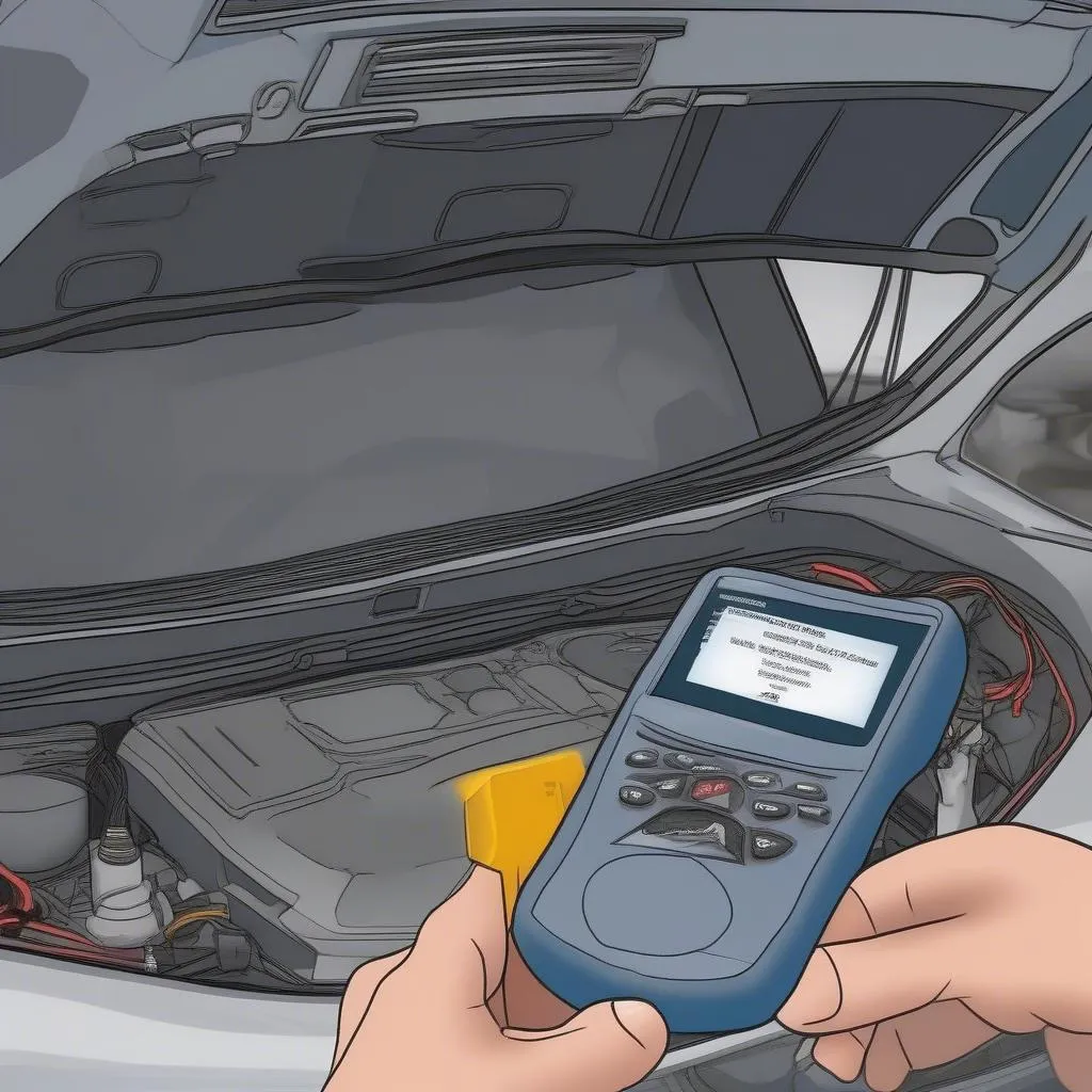 Car Diagnostic Tool Reading Codes