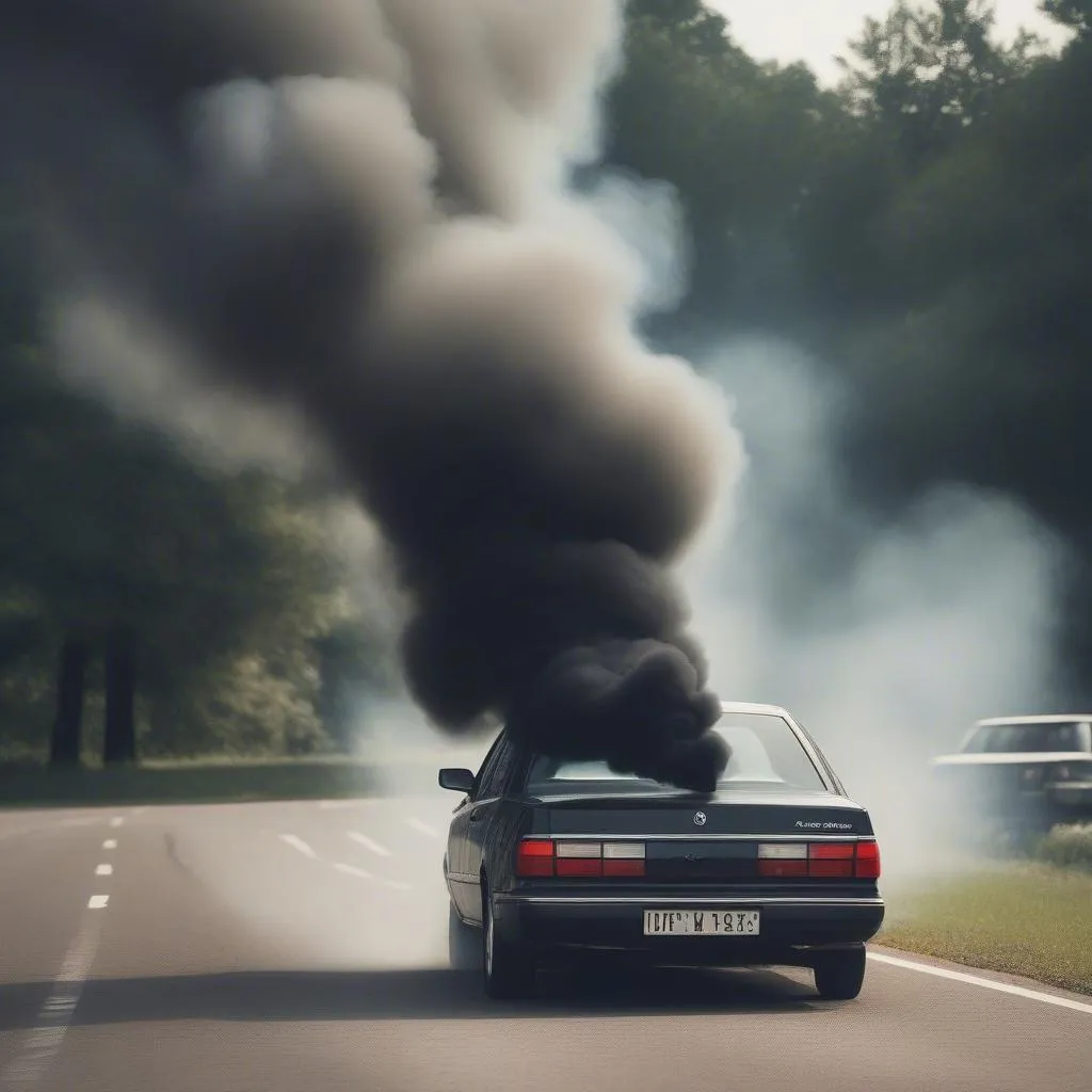 Car Exhaust Smoke