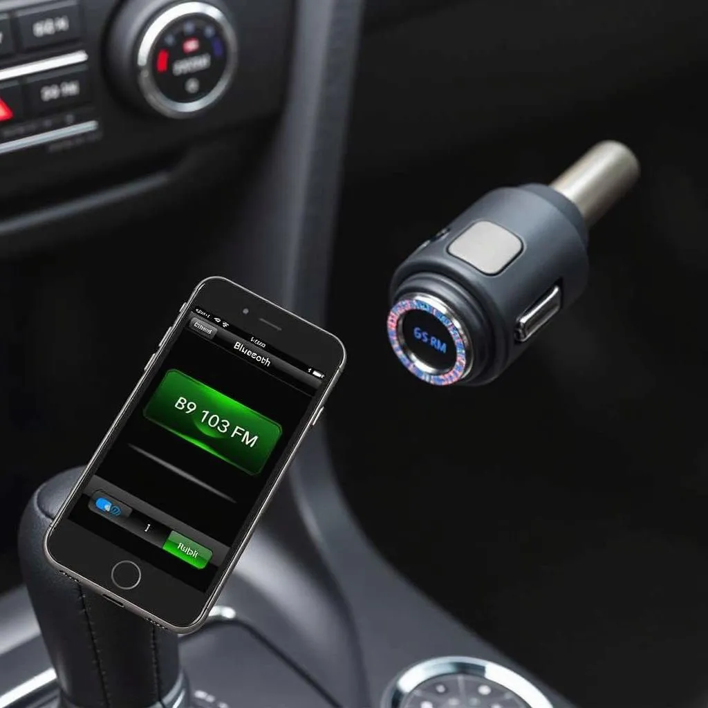 Car FM Transmitter with Bluetooth