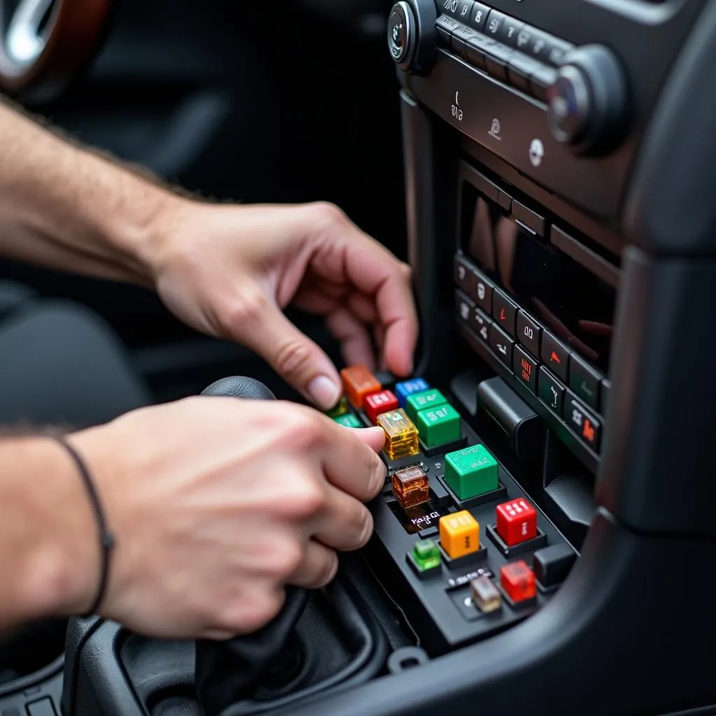 Inspecting the Car Fuse Box