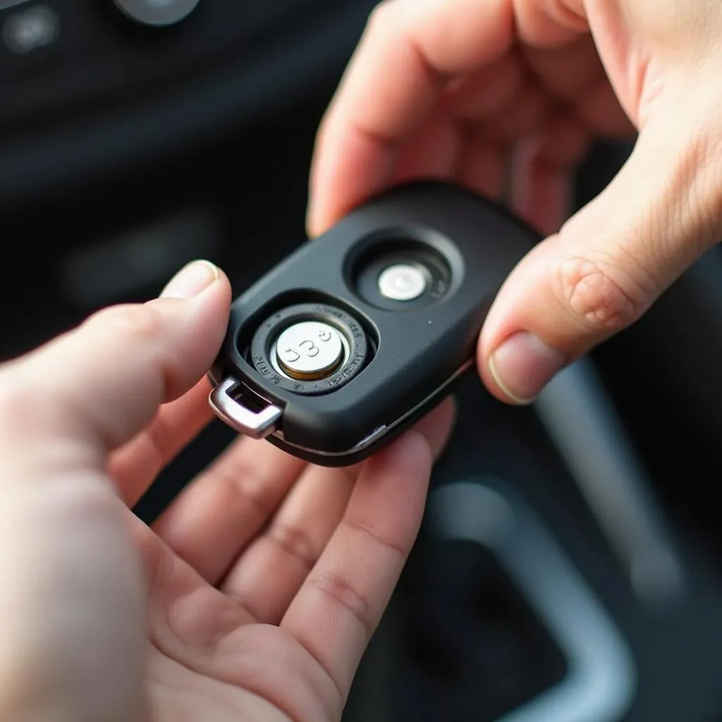 Replacing car key fob battery