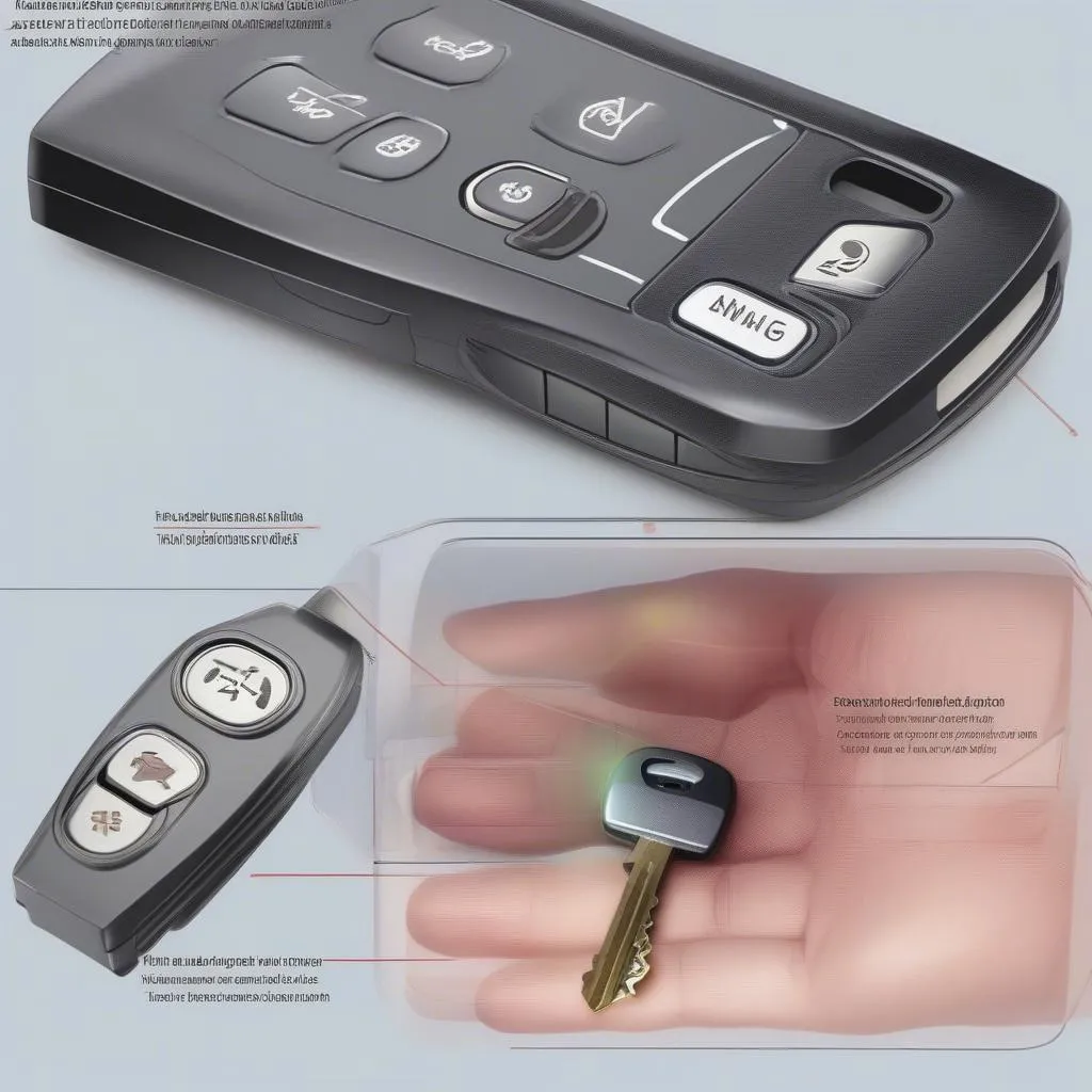 Car key with immobilizer chip