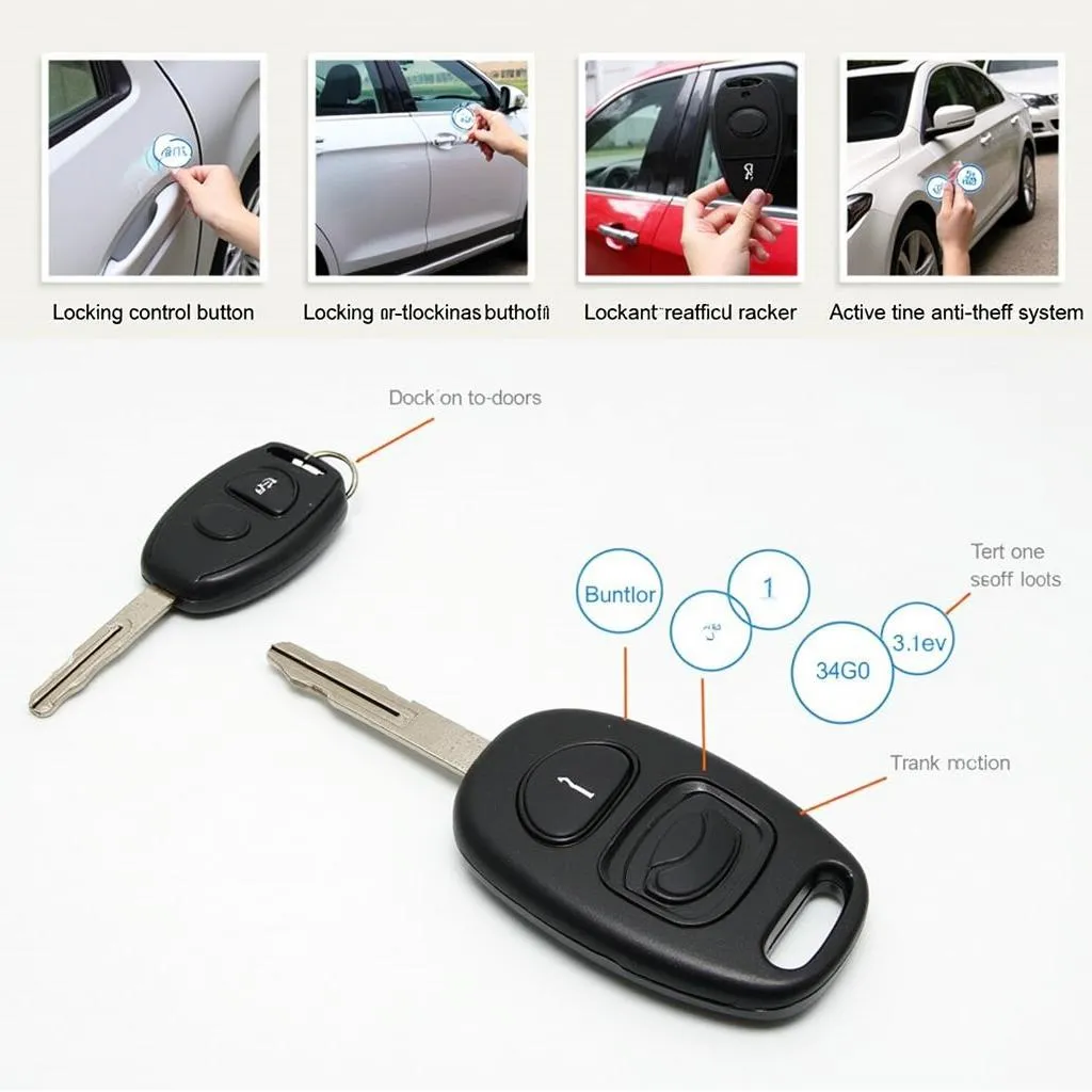 Car key with remote control