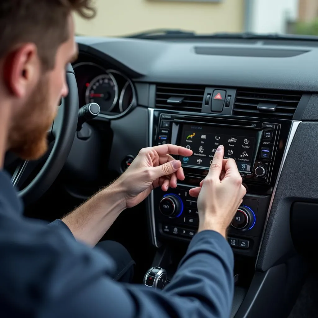 Installing a car radio with Bluetooth