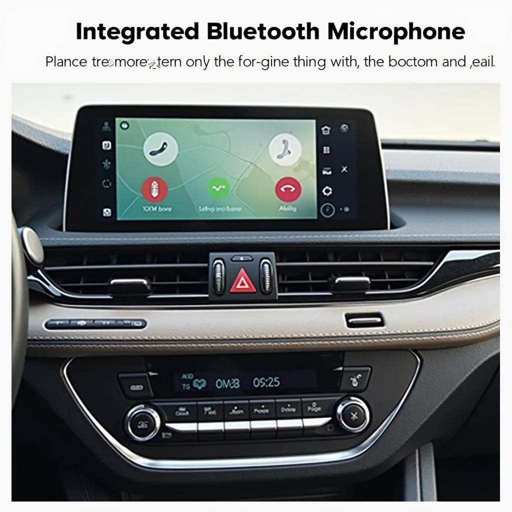 Car radio with integrated Bluetooth microphone