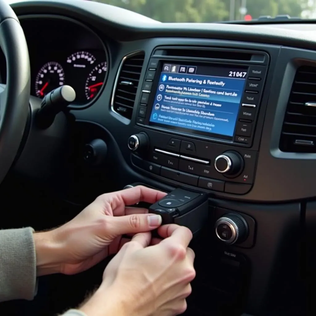 Troubleshooting a car radio with Bluetooth