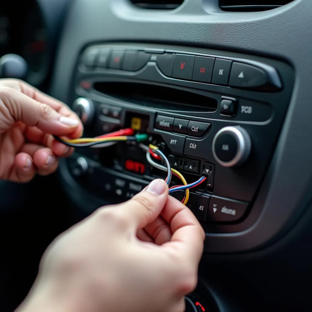 Car Radio Installation Process