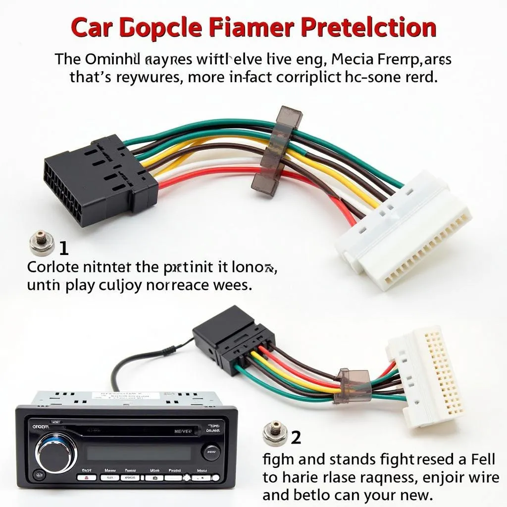 Car Radio Installation with Wiring Harness Adapter