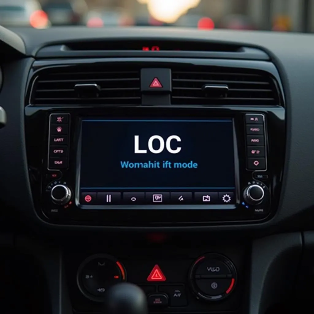 Car Radio Displaying &quot;LOC&quot;