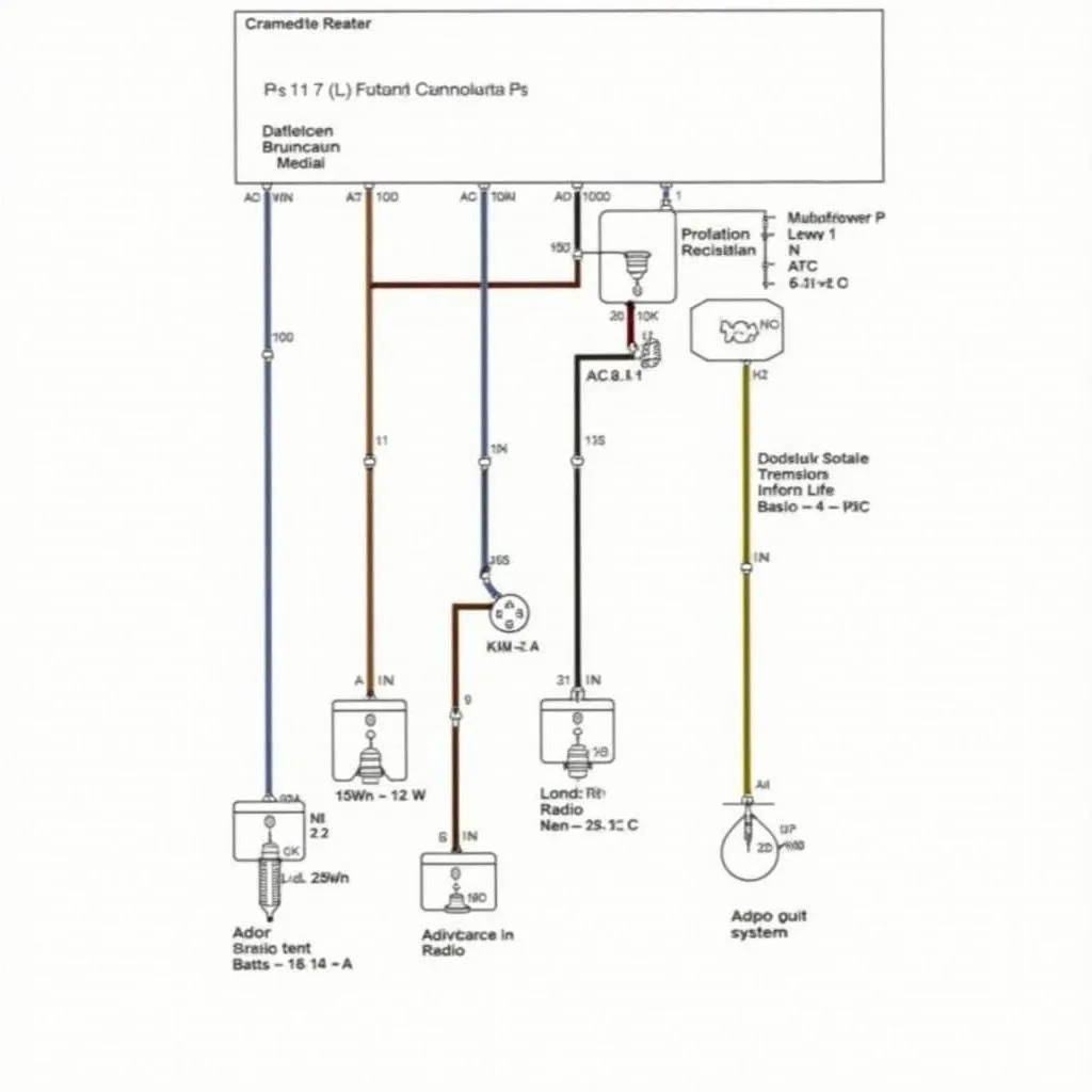 Car radio wiring diagram