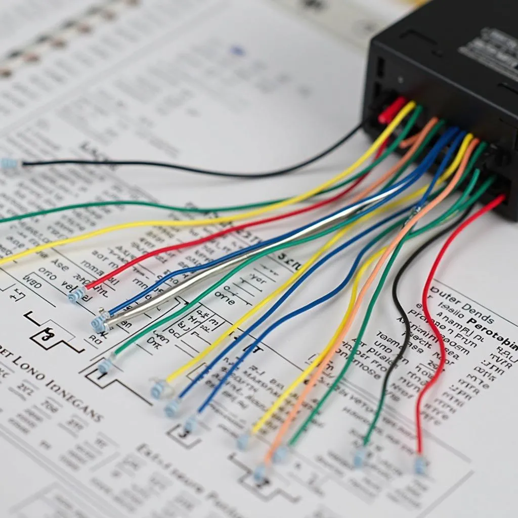 Car radio wiring diagram