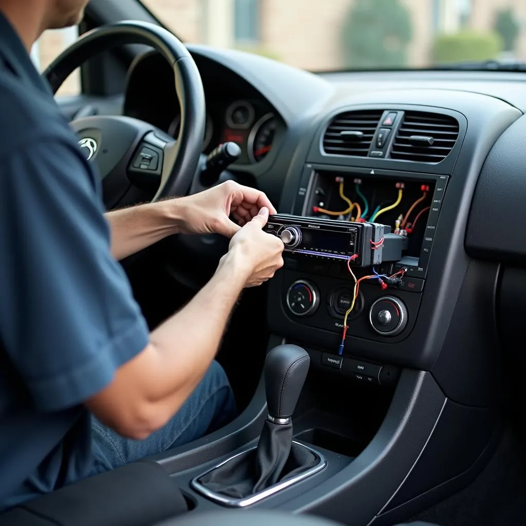 Car stereo installation process