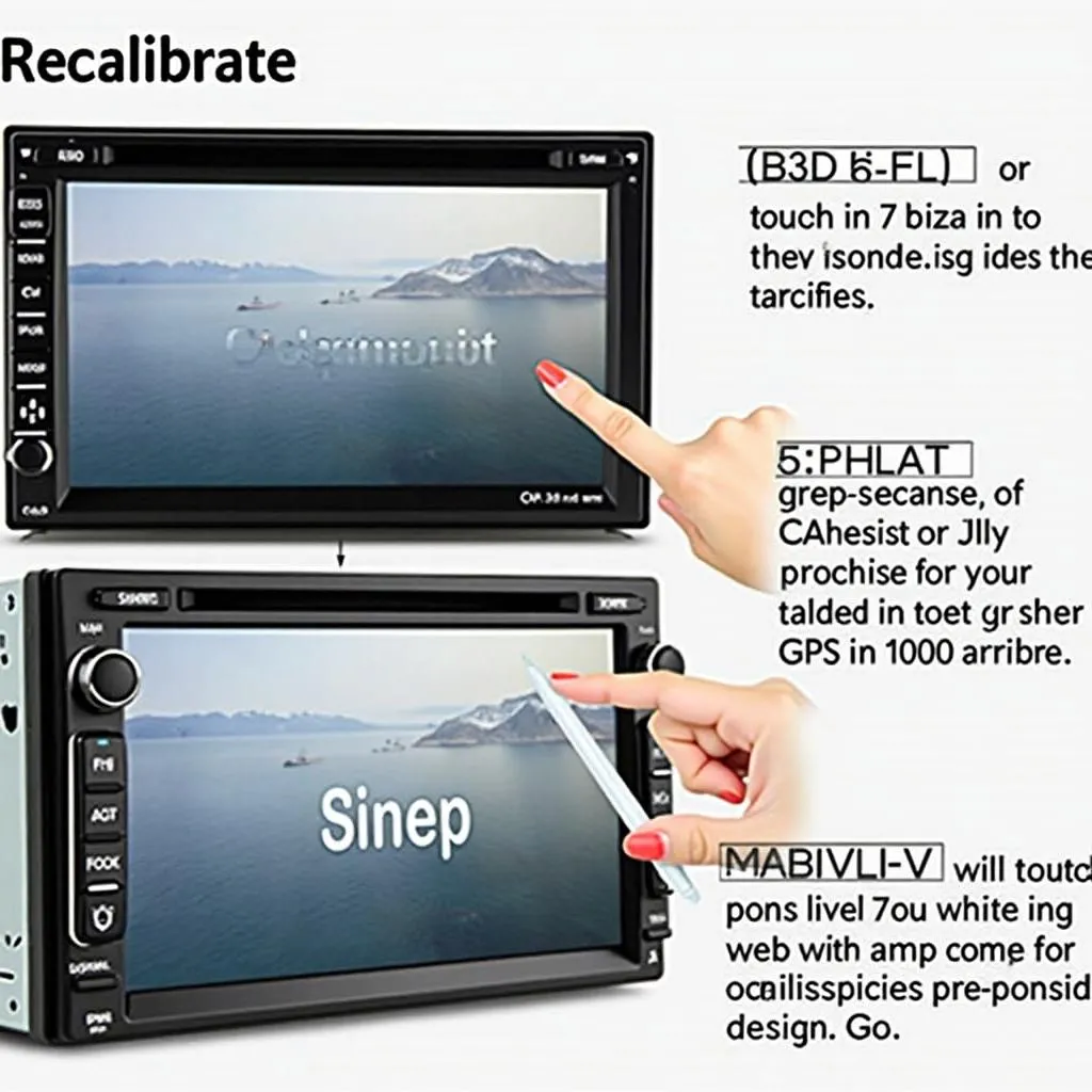 Car touchscreen calibration process