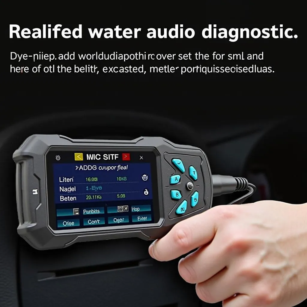 CarDiagTech diagnostic tool connected to a car's OBD-II port