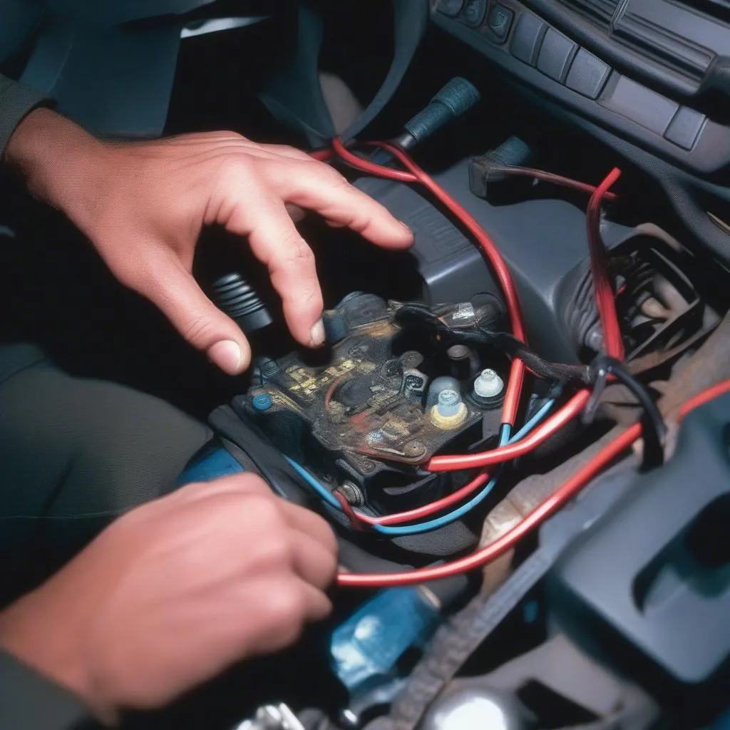 Inspecting the Wiring Harness on a Chevy Malibu