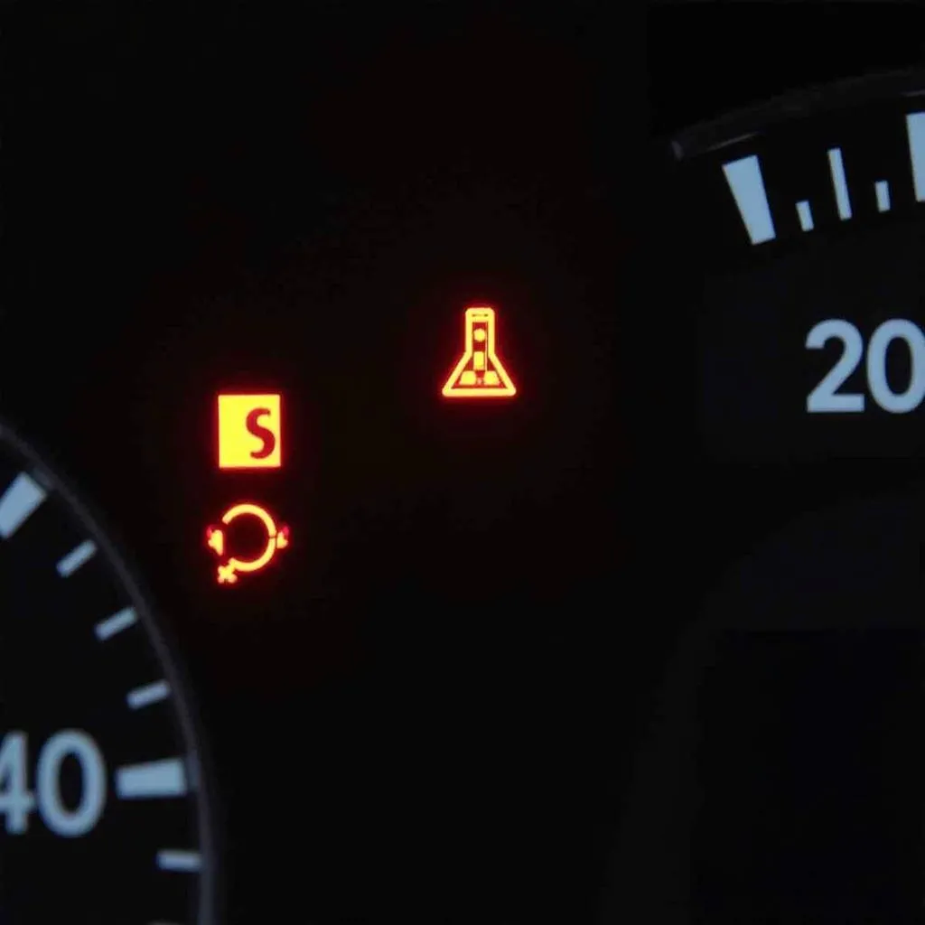 Chevrolet Equinox Dashboard with Warning Lights